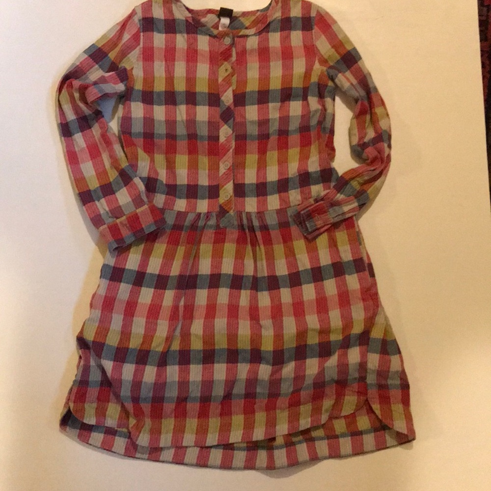 Flannel plaid dress